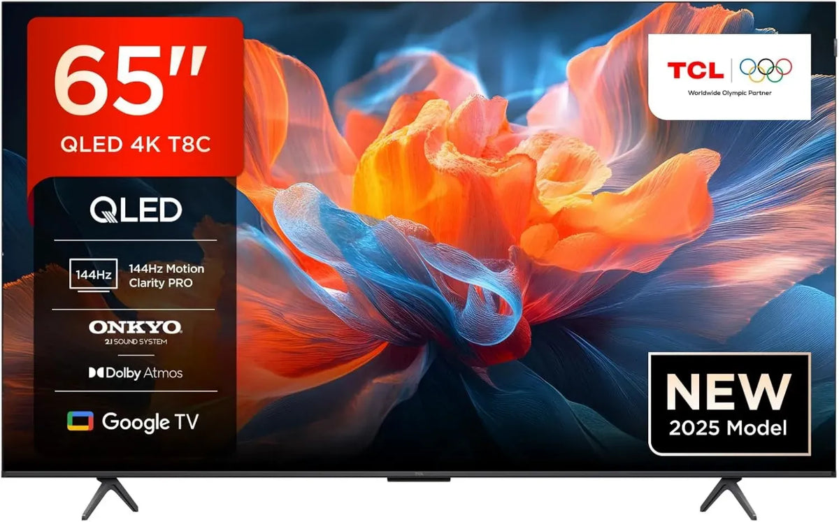Smart TV QLED 65'' 4K HDR Ultra HD TCL con Google TV e Audio Onkyo