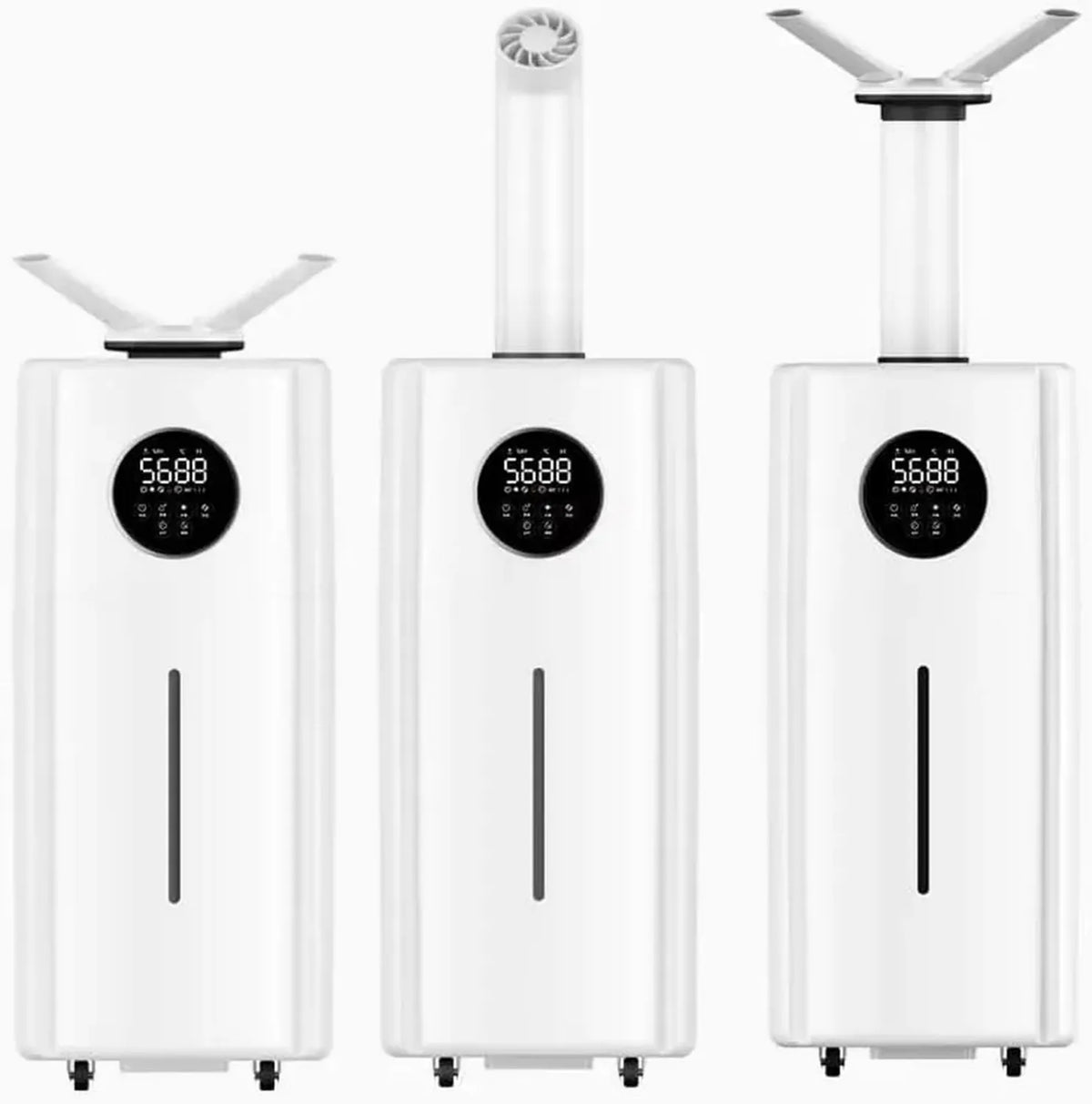 Umidificatore Industriale LUMS 21L ad Ultrasuoni - Nebbia Fredda e Doppio Ugello, Controllo dell'Umidità Silenzioso