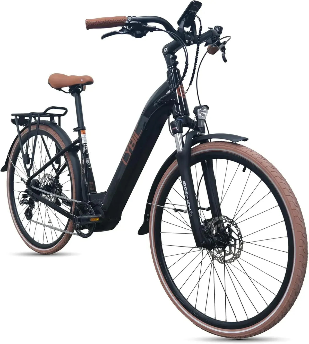 Bicicletta Elettrica da Città 28' con Motore Centrale Shimano 250W, 8 Velocità, Batteria al Litio 504Wh, Freni Idraulici, Unisex