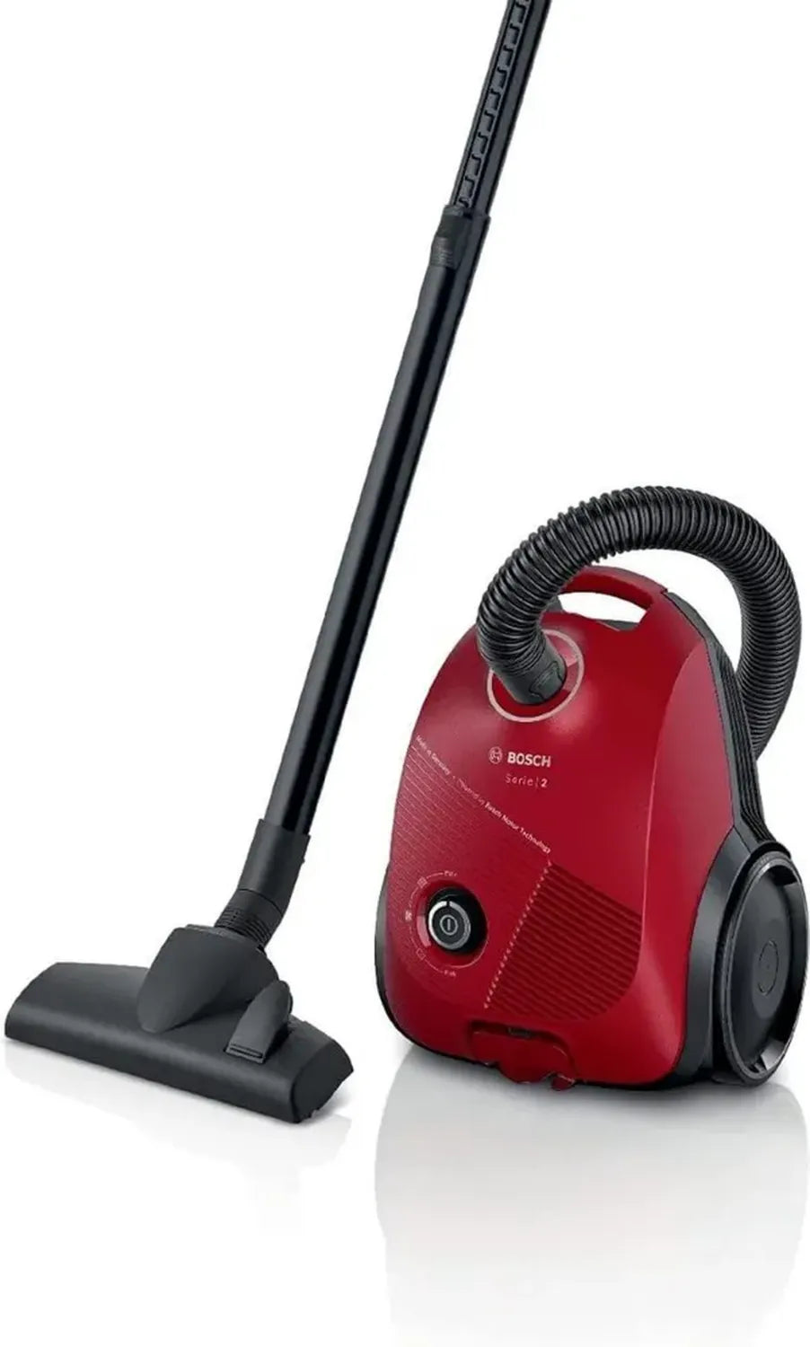 Bosch Serie 2 Aspirapolvere con Sacco 700W, Capacità 3,5L, Rosso