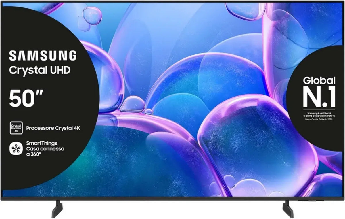 Smart TV Samsung 50'' UHD 4K Crystal con HDR e Suono Adattivo