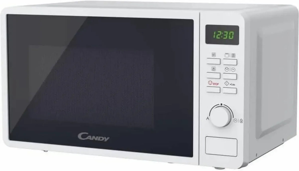 Microonde CANDY 20L con Grill, 700W e 5 Livelli di Potenza, Bianco