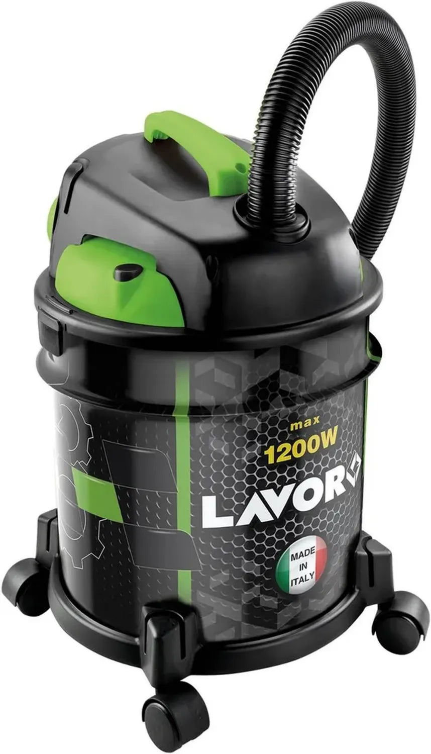Aspirapolvere Solidi-Liquidi Lavor RUDY 1200 S, Soffiante, 20L, Serbatoio Metallo, 18 kPa, 1200W