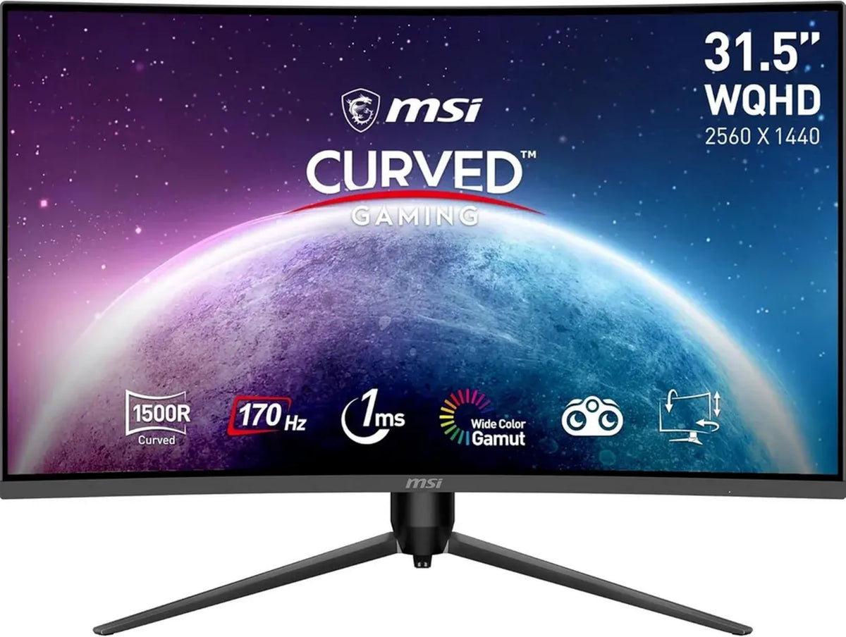 MSI Monitor Gaming Curvo 31.5' WQHD 170Hz