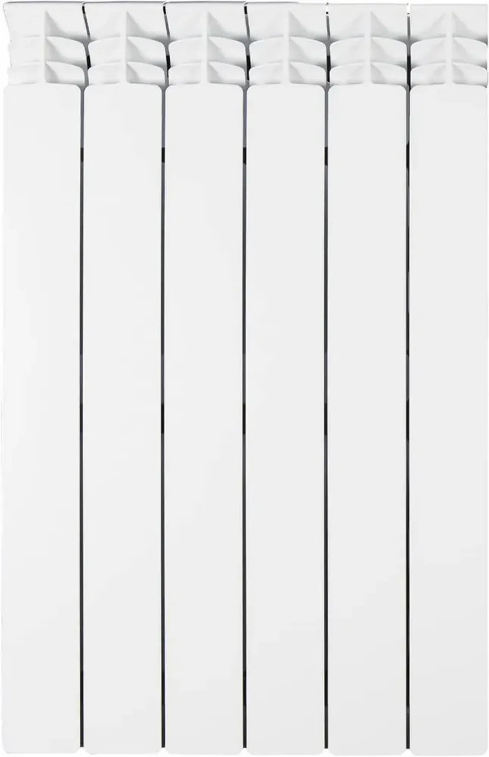 Radiatore in alluminio pressofuso 6 elementi 700 mm bianco