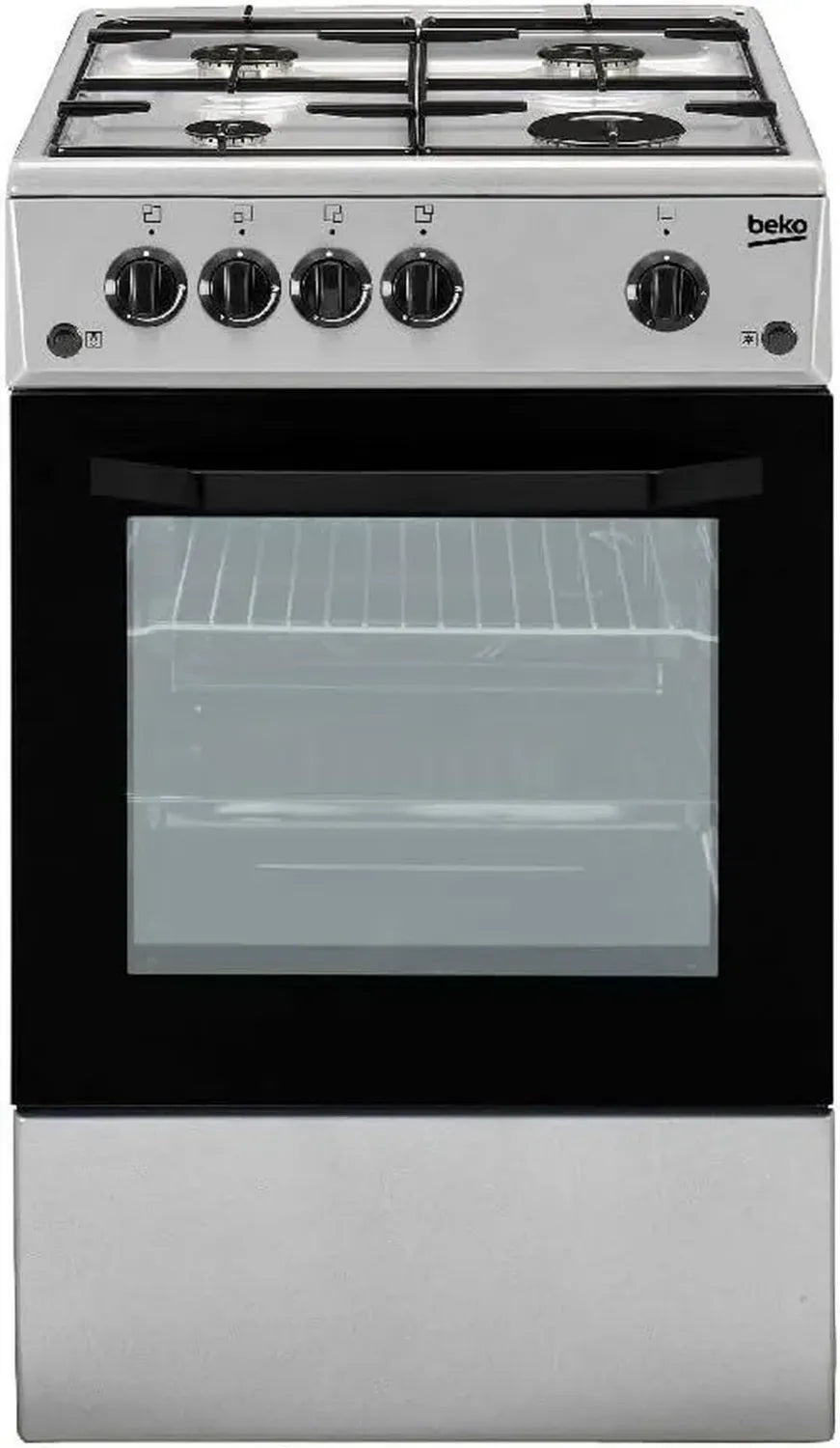 Beko CSG42011FS Cucina a Gas Autonoma con Piano Cottura Argento
