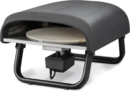 Forno Pizza Rotante Enders PACO con Pietra Cordierite e Termometro, Bruciatore Regolabile in Acciaio Inox 4 kW