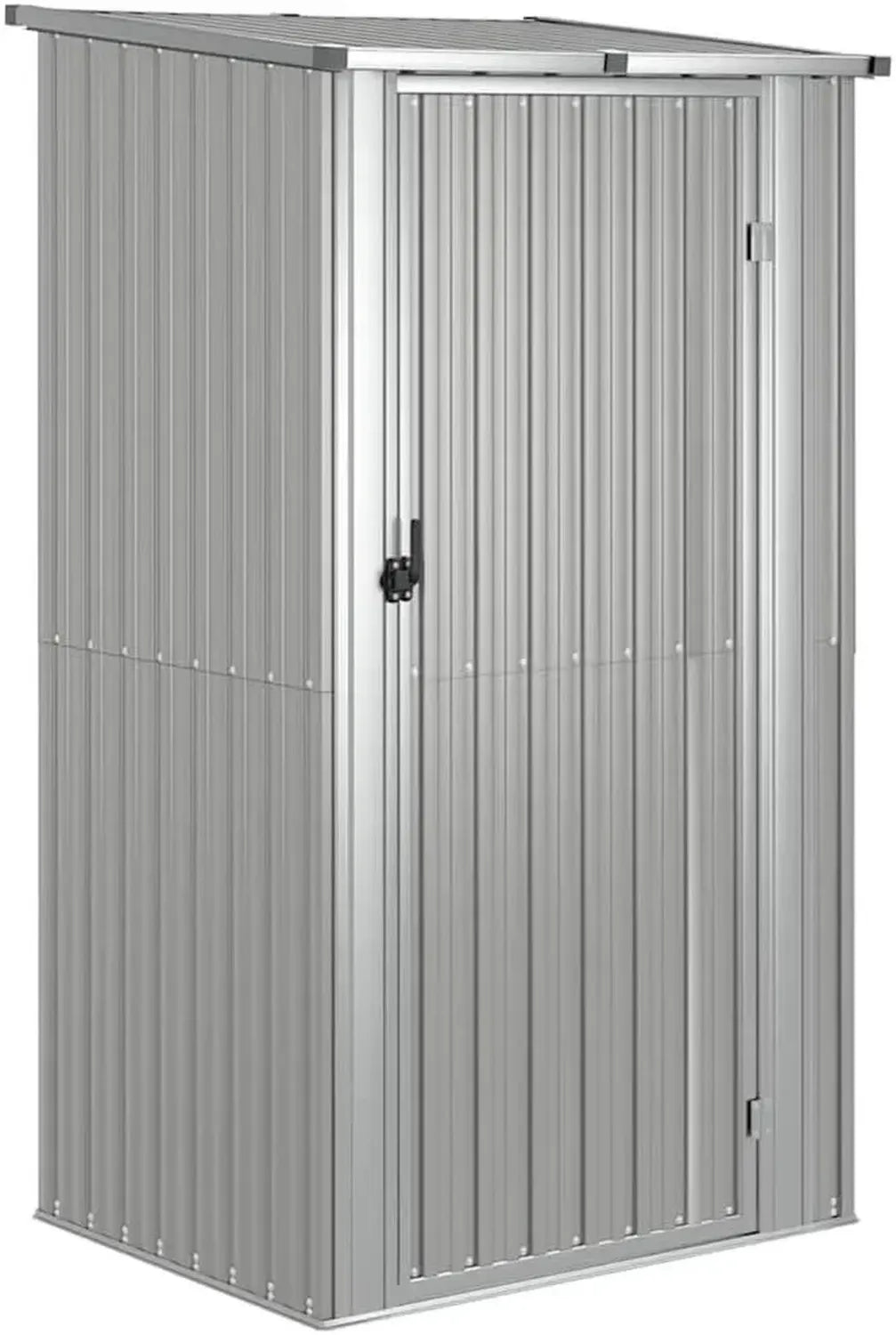 Casetta da Giardino in Acciaio Zincato Grigio 118,5x97x209,5 cm