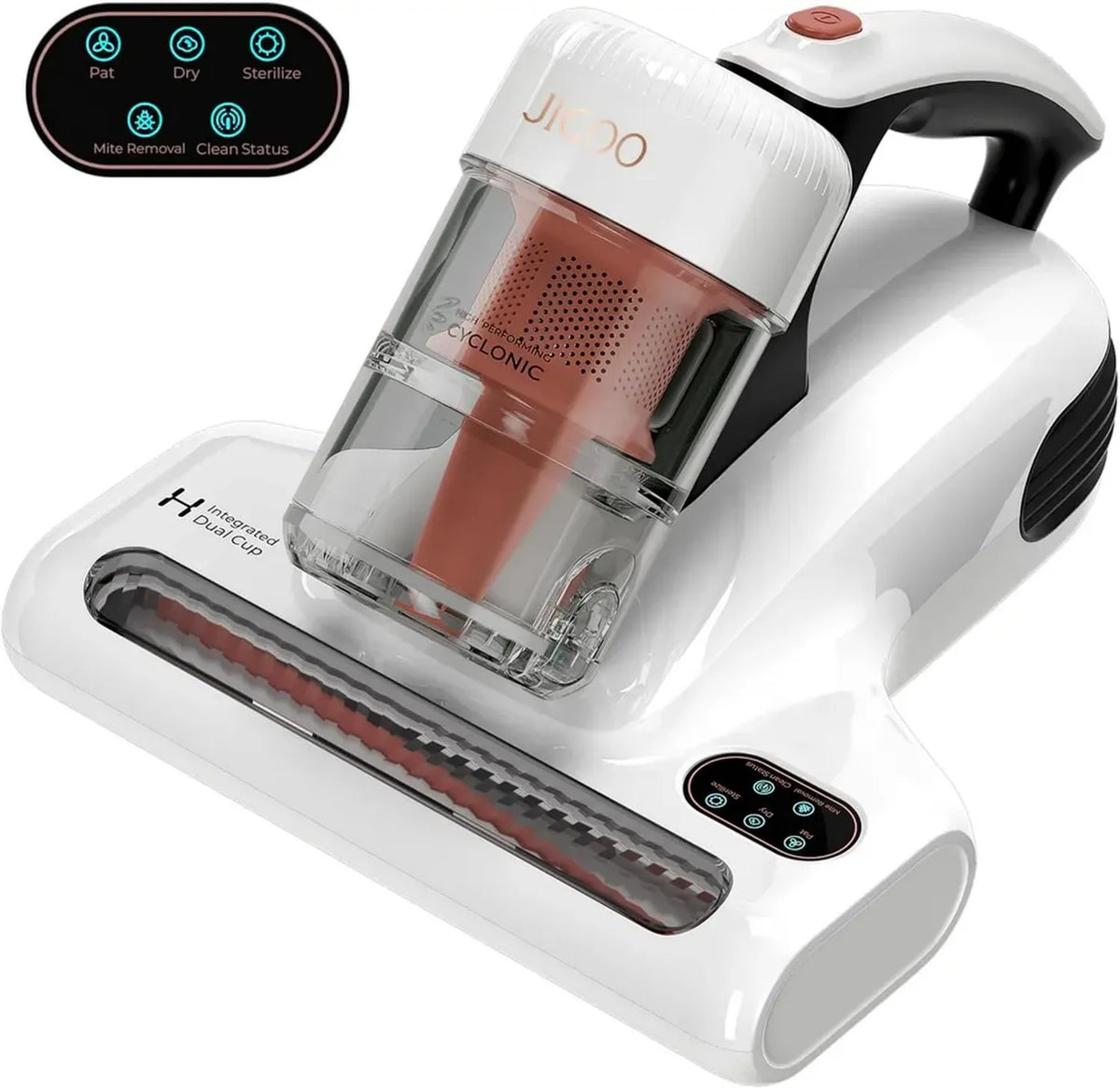 Aspirapolvere Portatile JIGOO J200 con Luce UV-C e Riscaldamento, 500W