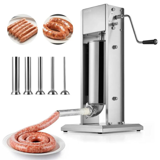 Insaccatrice Verticale in Acciaio Inox da 5L con Doppia Velocità e 5 Tubi