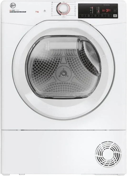 Asciugatrice Hoover H-DRY 350 7 Kg, Pompa di Calore, Classe A++, Woolmark, Bianco, 85x60x48 cm
