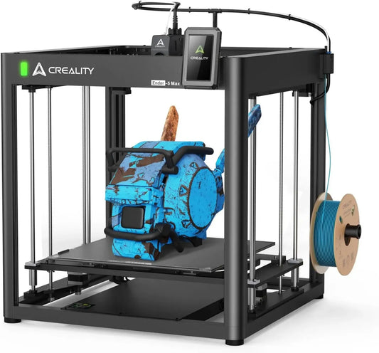 Stampante 3D Creality Ender-5 Max, livellamento automatico a 64 punti, doppio asse Z, stampa ultrarapida fino a 700mm/s, grande volume di stampa 400 × 400 × 400 mm