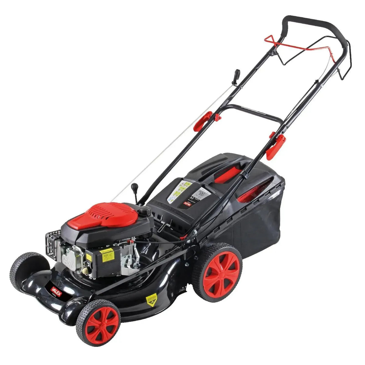 Tagliaerba a Scoppio Valex TST5136, 4 in 1, 146cc, 3.5HP, Ampiezza Taglio 50cm, Cesto 60L, Funzione Mulching