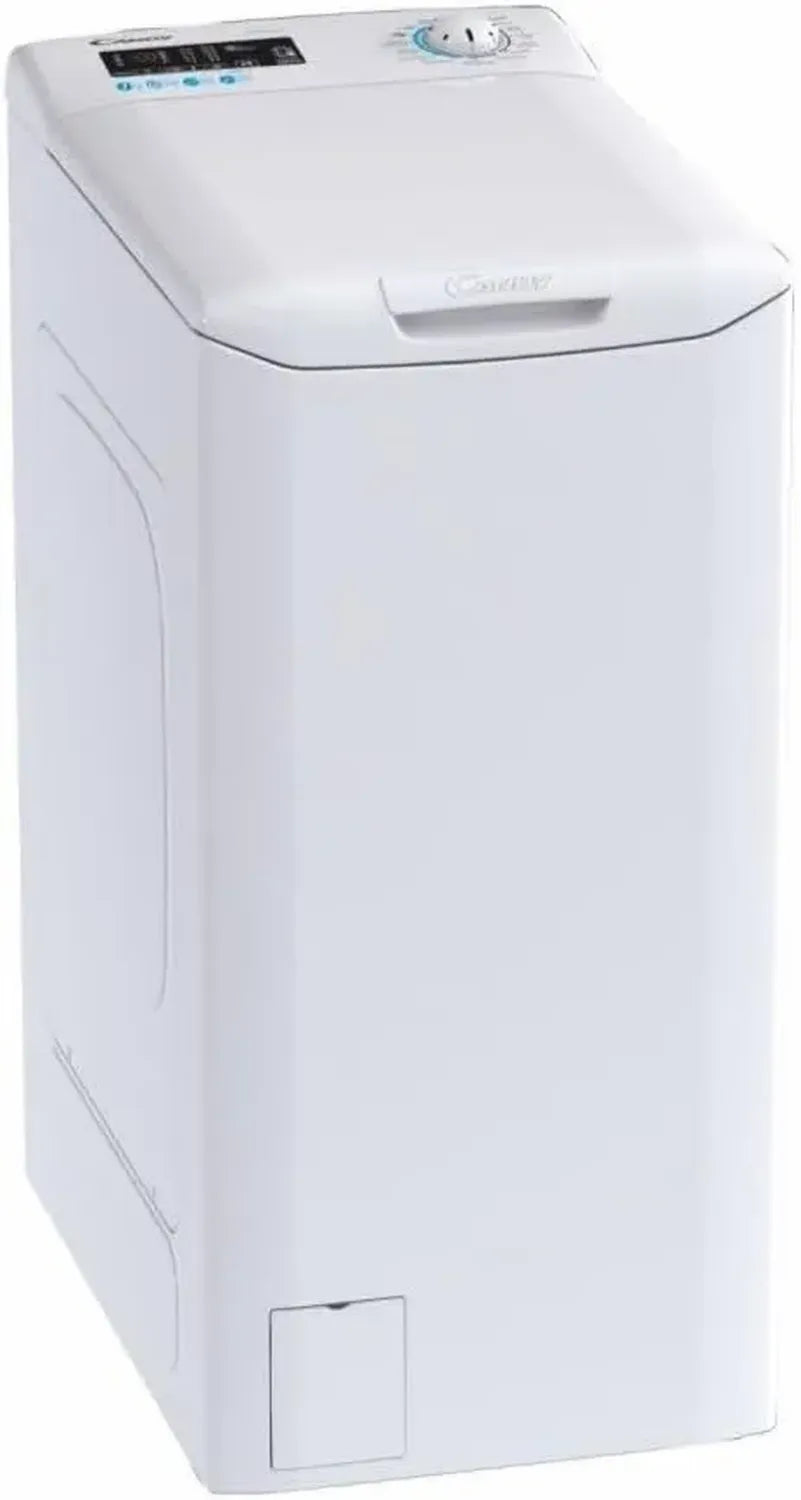 Lavatrice Candy Smart CSTG 27T2-11, 7KG, Classe D, 1200 RPM, Silenziosa 79 dB, Partenza Ritardata, 16 Programmi, Apertura Facile, Compatta 86x41x60 cm, Bianco
