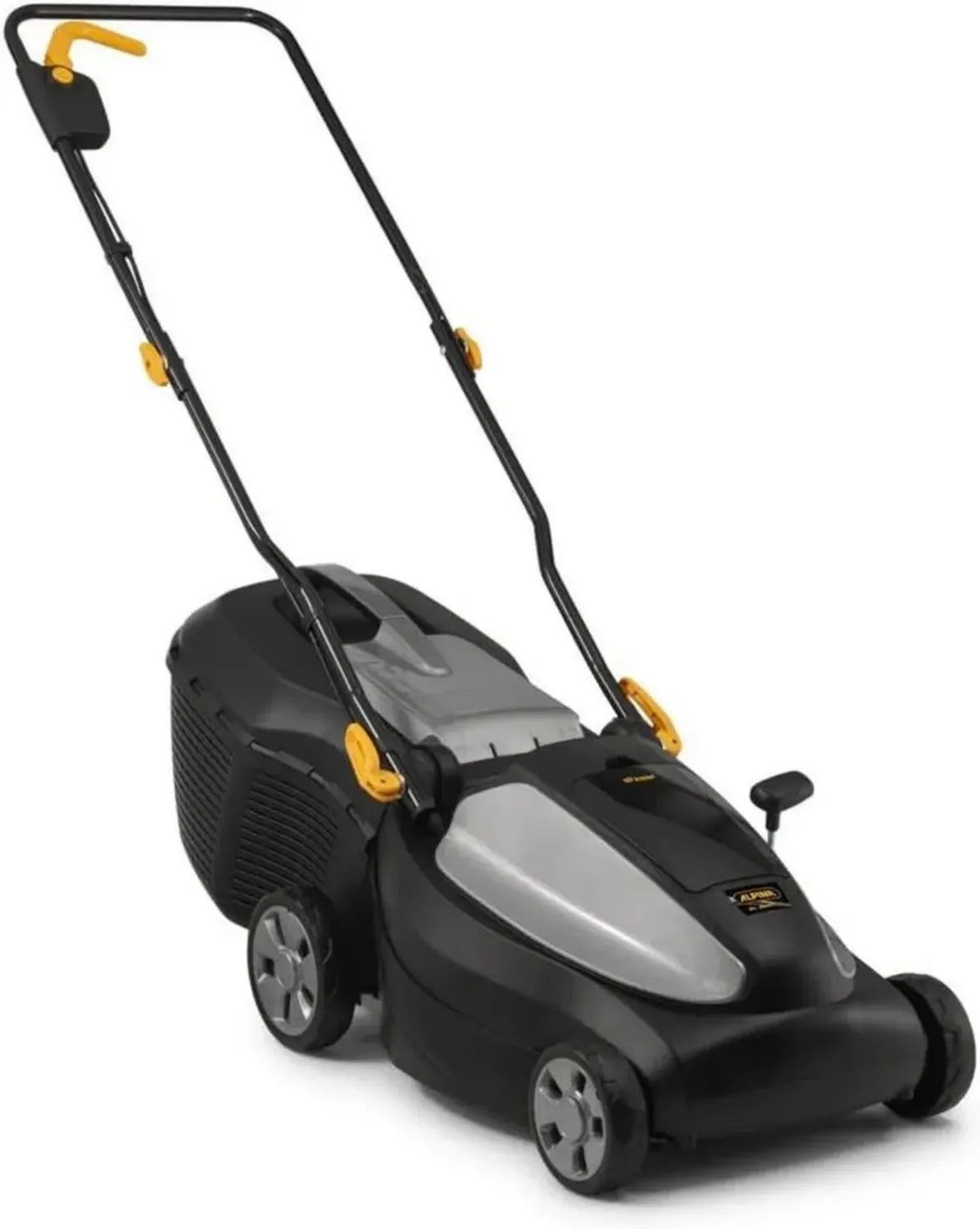 Tagliaerba a Batteria Alpina AL 3820 Li con 2 Batterie 4 Ah e Caricabatterie, 38 cm - Sacco da 40 L, Regolazione Centrale a 6 Posizioni