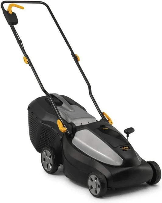 Tagliaerba a Batteria Alpina AL 3820 Li con 2 Batterie 4 Ah e Caricabatterie, 38 cm - Sacco da 40 L, Regolazione Centrale a 6 Posizioni
