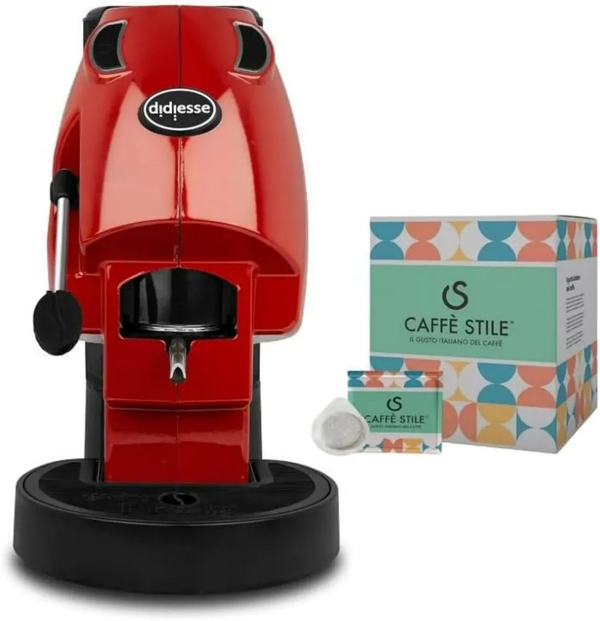 Macchina da Caffè Espresso Baby Frog 450W con 50 Cialde ESE, Serbatoio 1.5L, Funzione Stand-by, Colore Rosso