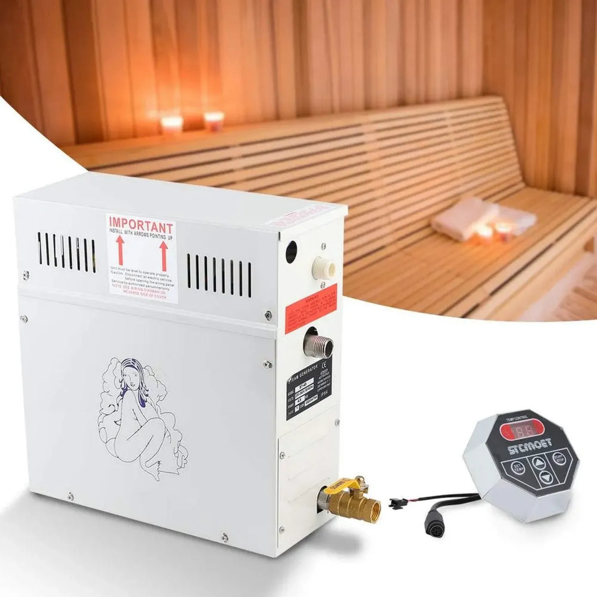 Generatore di Vapore 4.5KW per Doccia e Sauna Domestica