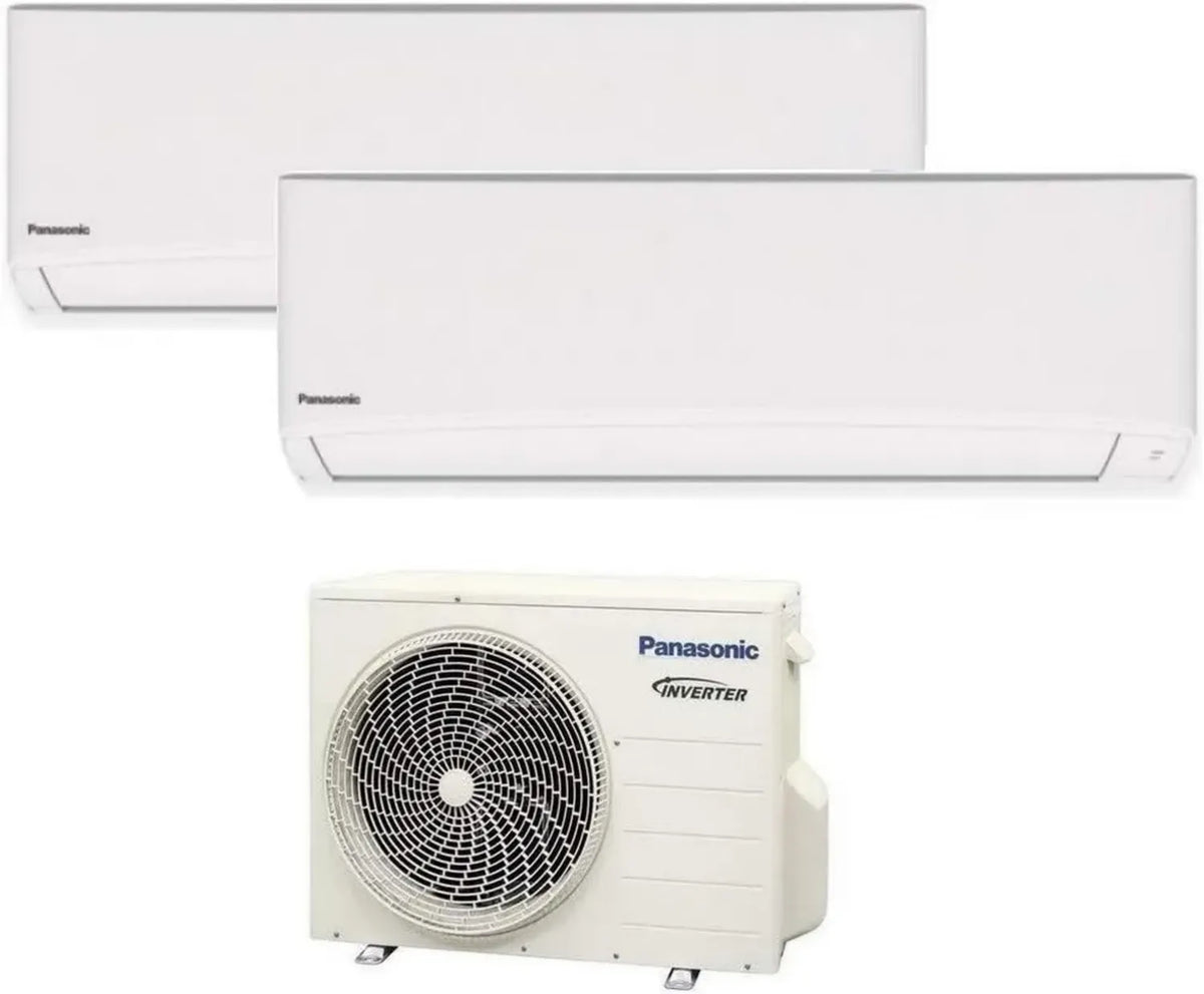 Climatizzatore Dual Split Compatto R32 Panasonic 9000+9000 con WiFi