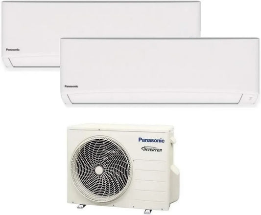 Climatizzatore Dual Split Compatto R32 Panasonic 9000+9000 con WiFi