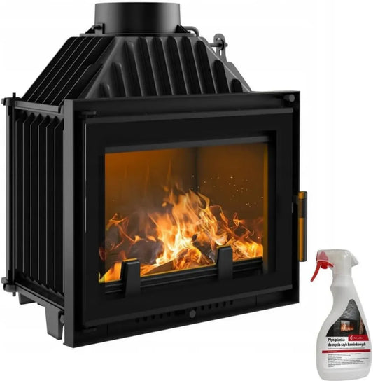 Inserto camino in ghisa Maja 8 kW, alta efficienza 80%, conforme BImSchV 2