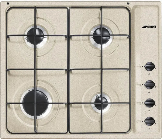 SMEG Piano Cottura a Gas S64SAV2, Design Selezionato, Marrone Chiaro