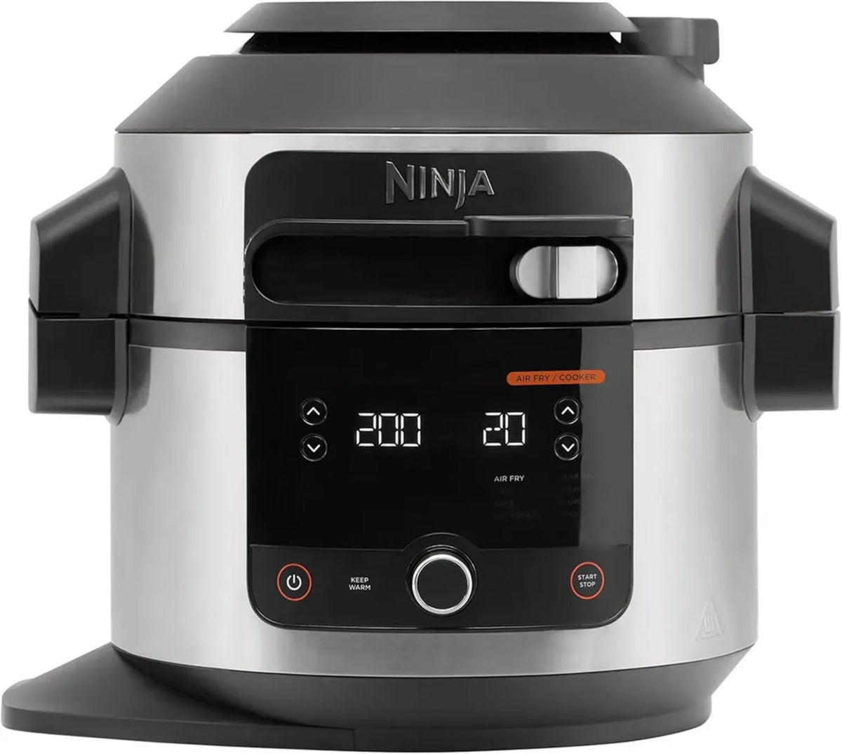 Ninja Foodi Multicooker 6L con Coperchio Intelligente, 11 Funzioni: Pressione, Friggitrice ad Aria, Vapore, Lento, Forno, Griglia, Acciaio Inossidabile, Modello OL550EU