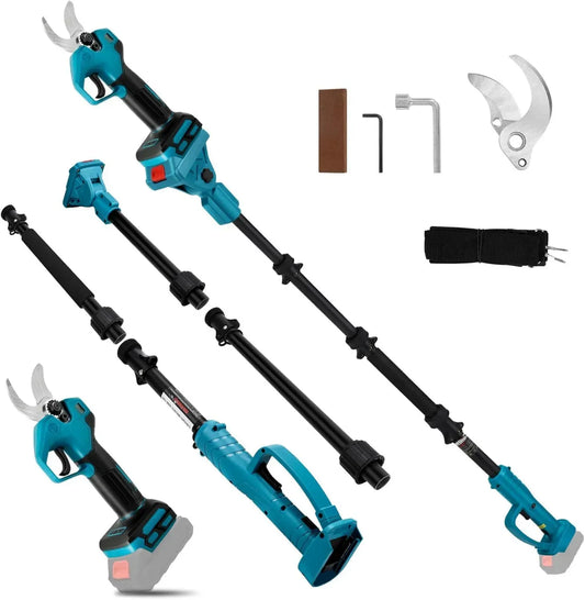 Forbici elettriche da potatura con asta, compatibili Makita, taglio 30 mm, per giardino e alberi