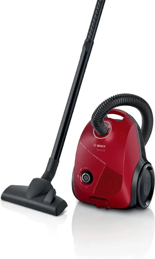 Bosch Serie 2 Aspirapolvere con Sacco 700W, Capacità 3,5L, Rosso