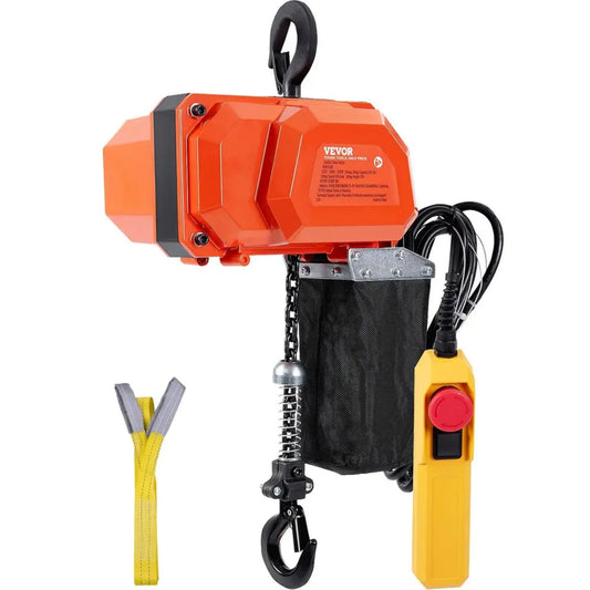 Paranco Elettrico a Catena 150 kg, Altezza 3 m, 230 V, Velocità 2,3 m/min