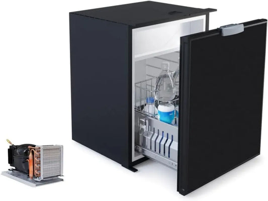 Frigorifero e Congelatore Vitrifrigo C75DW Airlock per Camper e Yacht, Colore Nero