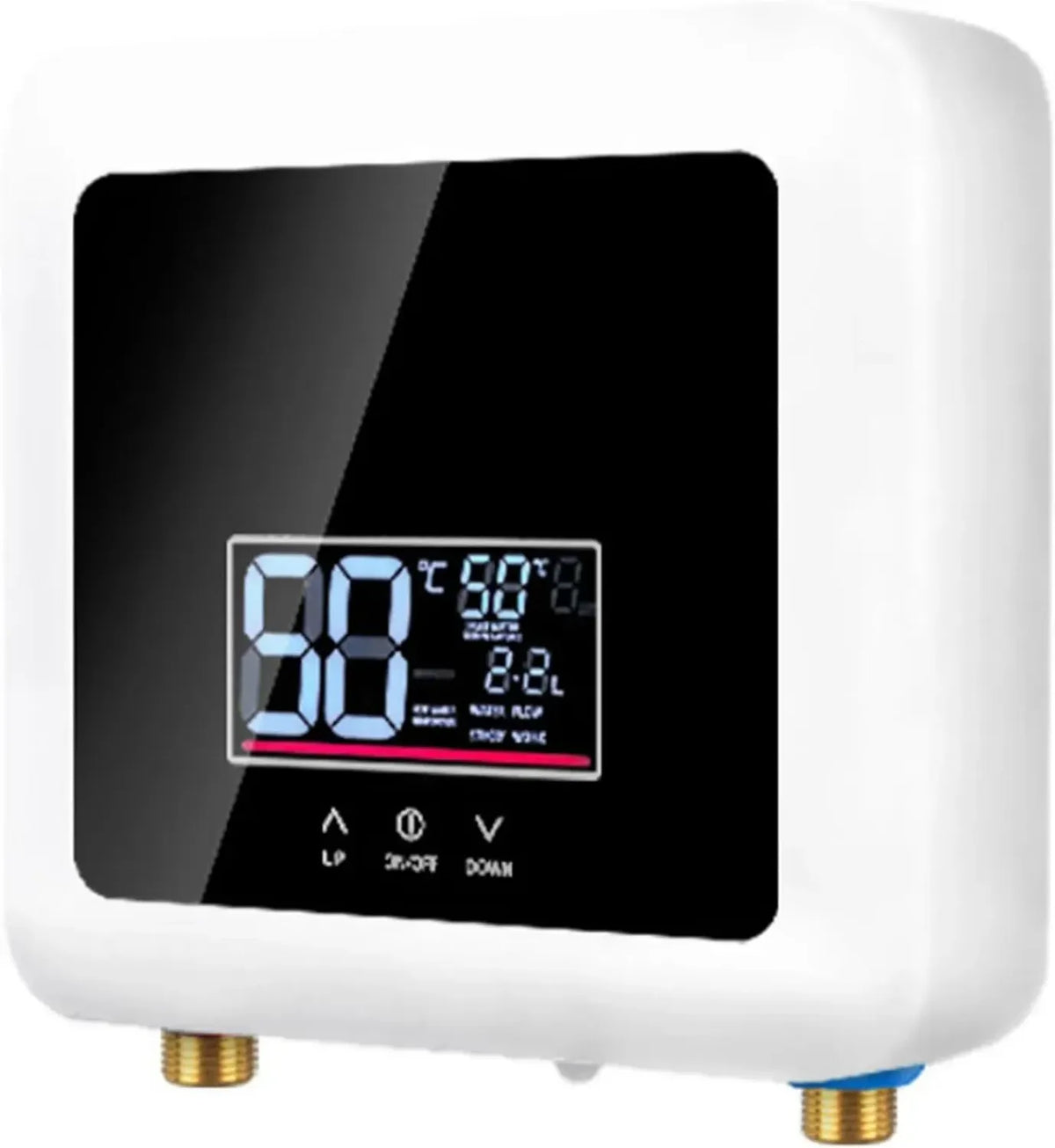 Scaldabagno elettrico instantaneo a parete con display LCD e telecomando, per cucina e bagno, 110V 220V
