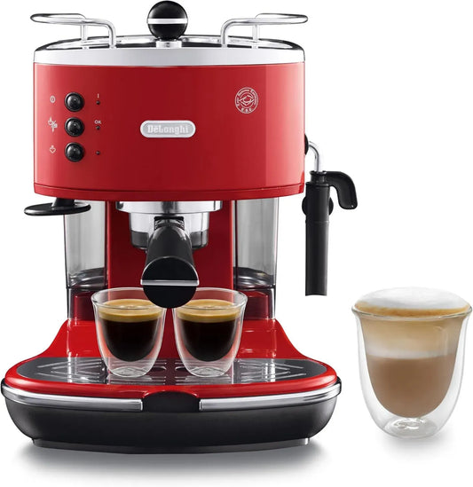Macchina da Caffè Espresso Delonghi ECO311.R, Icona con Pompa Professionale