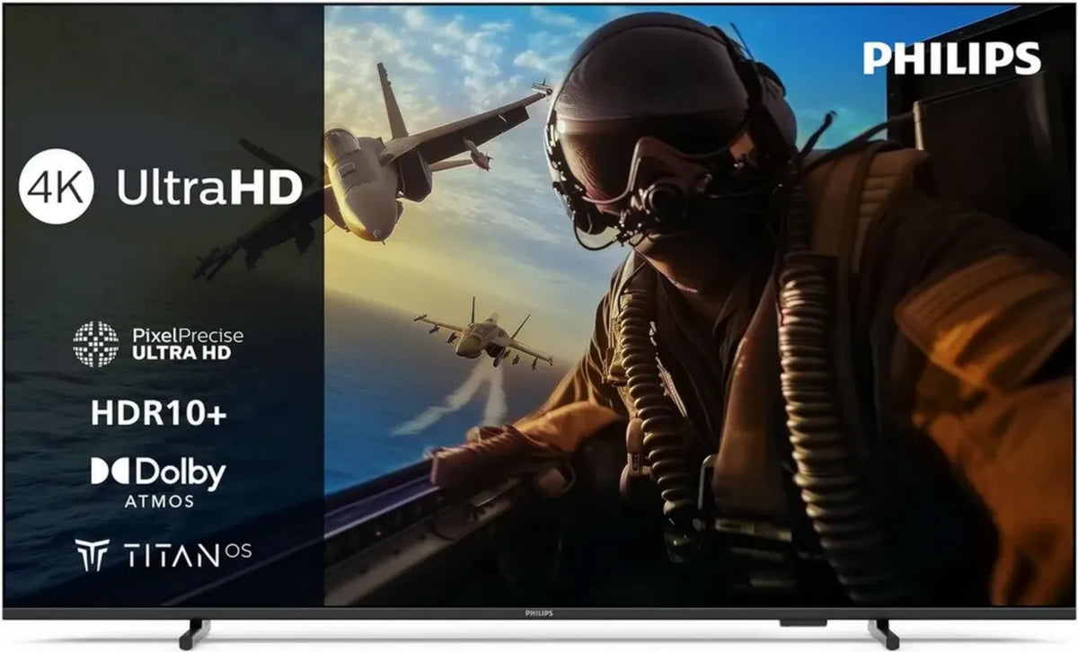 Televisore Smart Philips 75'' 4K LED con Titan OS, Pixel Precise Ultra HD e Audio Dolby Atmos - Compatibile con Alexa e Google Assistant