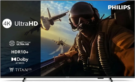 Televisore Smart Philips 75'' 4K LED con Titan OS, Pixel Precise Ultra HD e Audio Dolby Atmos - Compatibile con Alexa e Google Assistant