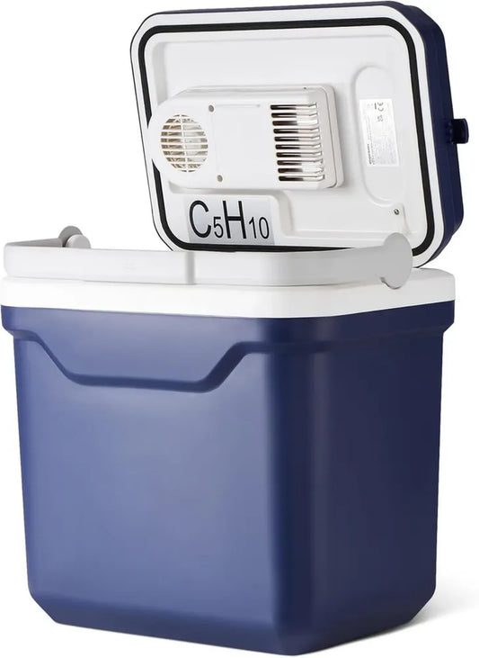 Frigorifero Portatile 24L con Doppia Funzione, 12V/230V, Blu