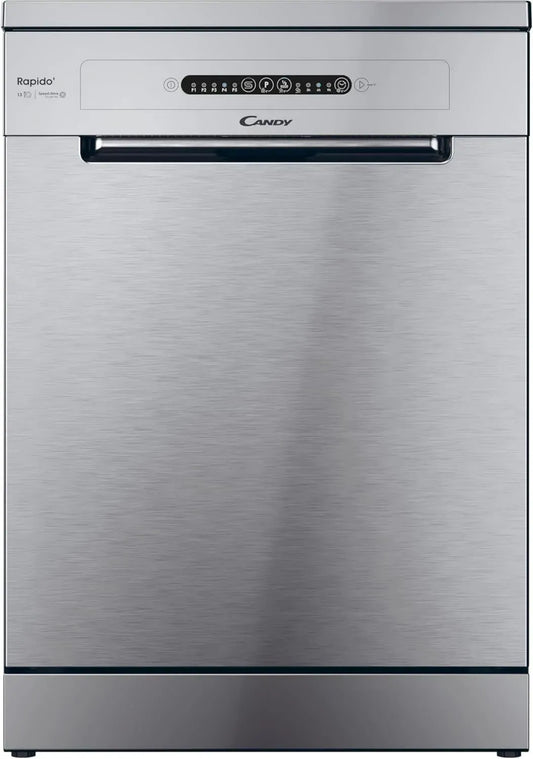 Lavastoviglie Candy Rapido CF 3E9E0X, 13 Coperti, 5 Programmi, Ciclo Veloce 49', 85x60x60 cm, Bianco, Classe Energetica E