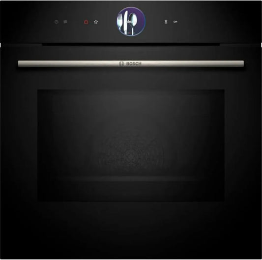 Bosch HMG776NB1 - Forno a incasso Serie 8 con microonde, pirolisi, Air Fry, display touch, 60x60 cm, nero