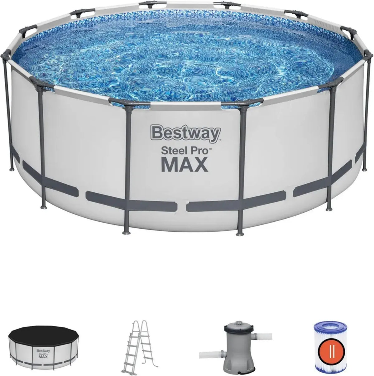 Piscina Fuori Terra Rotonda Steel Pro MAX 366x122 cm di Bestway