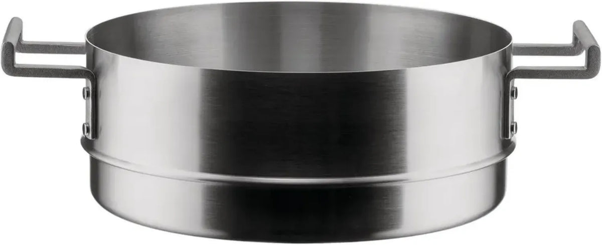 Alessi Convivio DC307 - Vaporiera in Acciaio Inossidabile con Manici PVD Satinati, Design Moderno