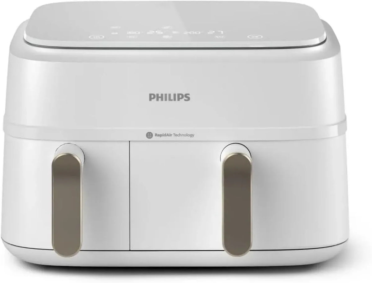 Friggitrice ad Aria Philips 9L - Cottura Sana e Veloce con Doppio Cestello e Controllo Touchscreen