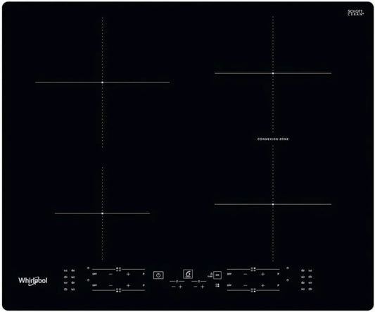 Piano cottura a induzione Whirlpool con 4 zone di cottura