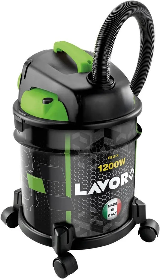 Aspirapolvere Solidi-Liquidi Lavor RUDY 1200 S, Soffiante, 20L, Serbatoio Metallo, 18 kPa, 1200W