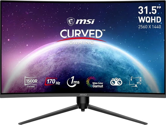 MSI Monitor Gaming Curvo 31.5' WQHD 170Hz