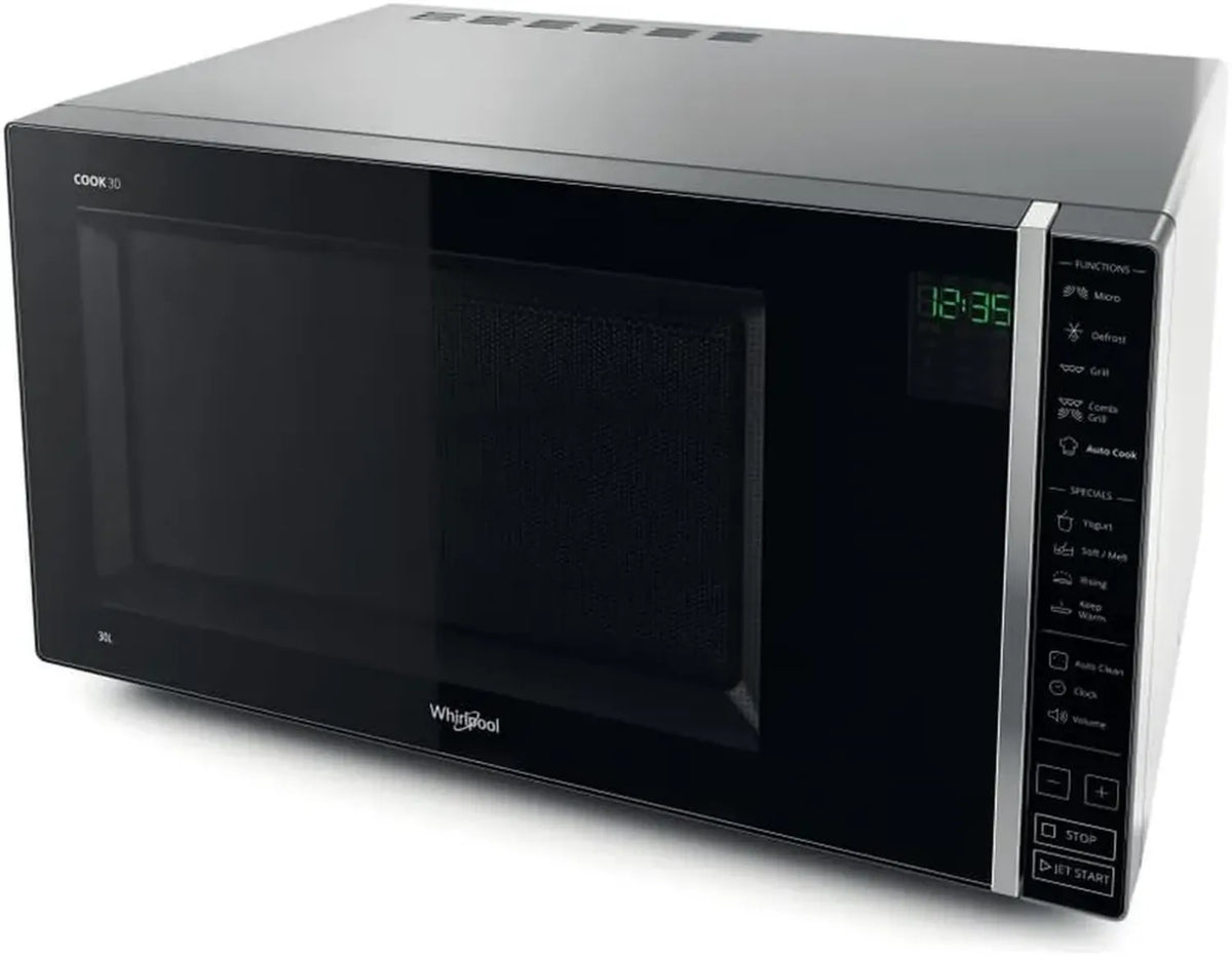 Forno a microonde Whirlpool MWP 303 SB con grill, 30L, grigio, accessorio griglia