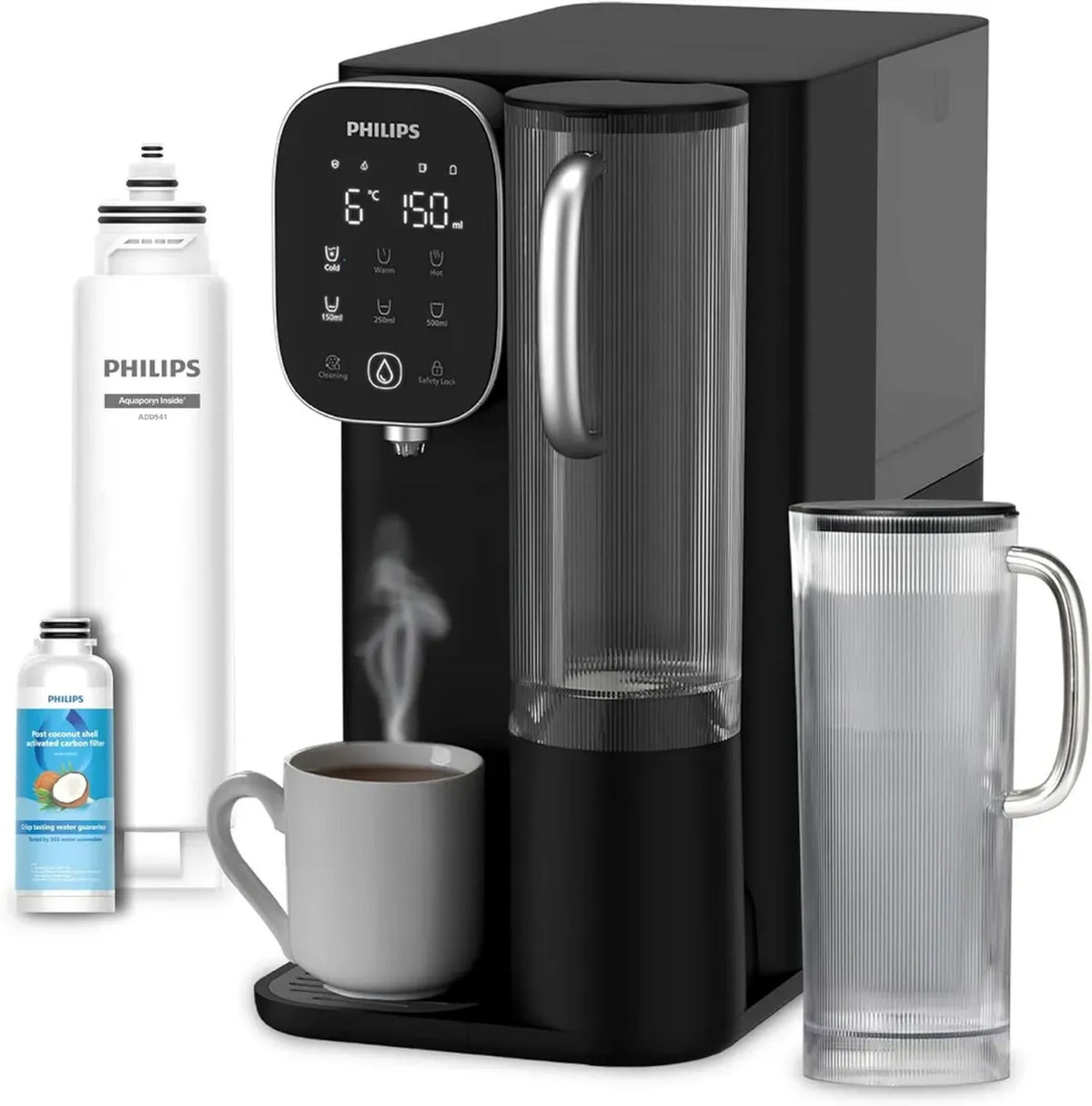 Philips Water Purificatore Acqua Osmosi Inversa, Riscaldamento e Raffreddamento Istantanei, Filtro Annuale