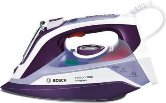 Ferro da Stiro Bosch DI90 3200W con Piastra Ceranium Glissée Pro, Vapore e Secco, Viola/Bianco