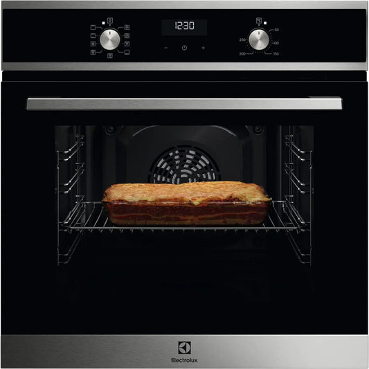 Electrolux Forno Incasso Multifunzione 65L, AutoPulizia AquaClean, SurroundCook, Acciaio Inox