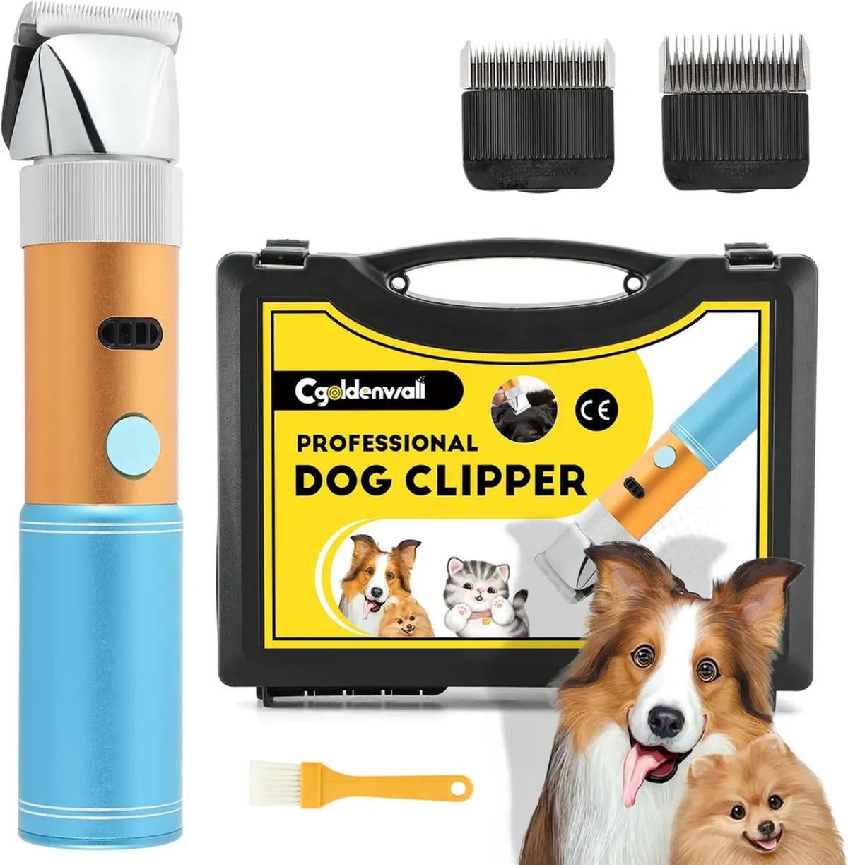 Tosatrice Ricaricabile per Animali 400W con Testa Rimovibile