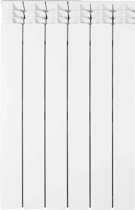 Radiatore in alluminio pressofuso 6 elementi 700 mm bianco